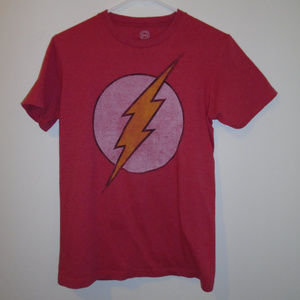 DC Comic Original Men's Small Red The Flash Tee